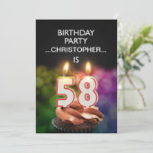 Voeg een naam toe, de Uitnodiging van de Partij va (Staand voorkant)