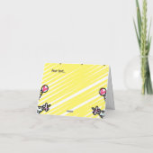 Voeg een naam toe die schattig kleurrijke kinderen kaart (Achterkant)