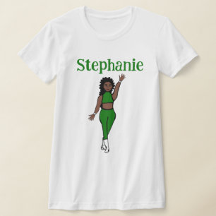 Voeg een naam toe Green Dancer T-shirt