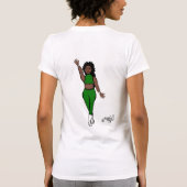Voeg een naam toe Green Dancer T-shirt (Achterkant)