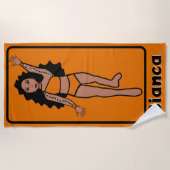 Voeg een naam toe Majorette/Dancer Strandlaken (Go (Voorkant)