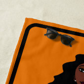 Voeg een naam toe Majorette/Danser Strandhanddoek  Strandlaken (In situ)