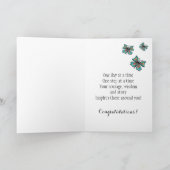 Voeg een naam toe Recovery Birthday Butterfly Kaart (Binnen)