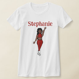 Voeg een naam toe Red Dancer T-shirt