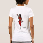 Voeg een naam toe Red Dancer T-shirt (Achterkant)