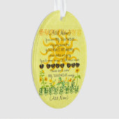 Voeg een naam toe U bent Mijn Zonneuwen Ornament (voorkant)