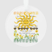 Voeg een naam toe U bent Mijn Zonneuwen Ornament (achterkant)