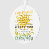 Voeg een naam toe U bent Mijn Zonneuwen Ornament (voorkant)