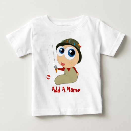Voeg een Naam toe Vist Baby T-shirt (Voorkant)