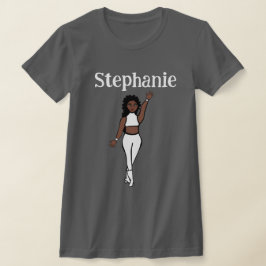 Voeg een naam toe White Dancer T-shirt