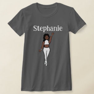 Voeg een naam toe White Dancer T-shirt