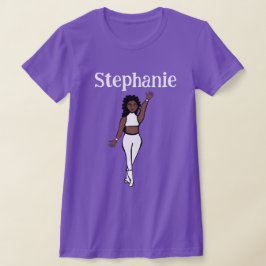 Voeg een naam toe White Dancer T-shirt