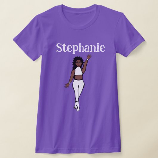 Voeg een naam toe White Dancer T-shirt (Laagn)