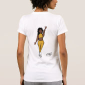 Voeg een naam toe Yellow Dancer T-shirt (Achterkant)