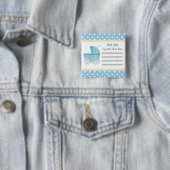 Voeg een nota Blue Baby Carriage Button toe (In situ)