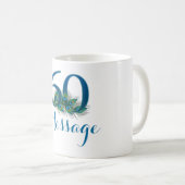 Voeg een op maat gemaakte 60e verjaardag-mok toe koffiemok (Voorkant rechts)