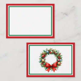 Voeg een persoonlijk briefje toe aan uw kerstcadea notitiekaartje