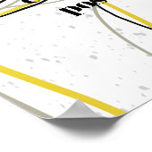 voeg een prijsopgave toe voor geel en grijs lijnen poster (Hoek)