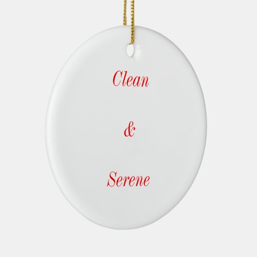 Voeg een Sober Datum aan deze Kerstmis toe Keramisch Ornament (Rechts)
