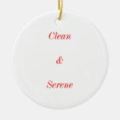 Voeg een Sober Datum aan deze Kerstmis toe Keramisch Ornament (Voorkant)