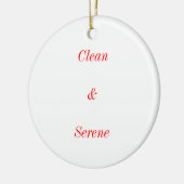 Voeg een Sober Datum aan deze Kerstmis toe Keramisch Ornament (Links)