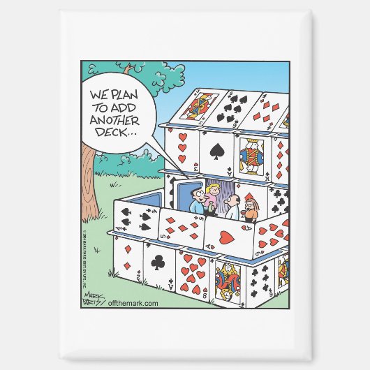 Voeg een spel kaarten toe magneet (Voorkant)