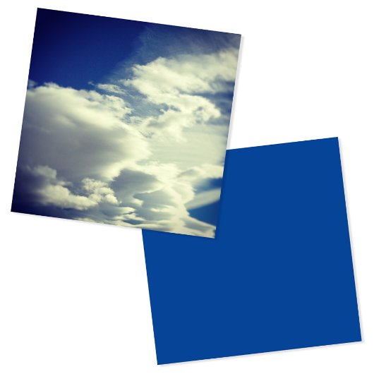 Voeg een vierkant foto toe vierkante visitekaartje