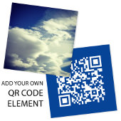 Voeg een vierkant foto toe vierkante visitekaartje