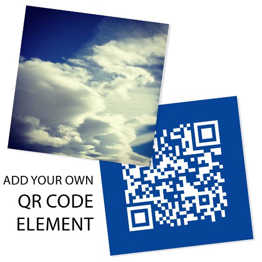 Voeg een vierkant foto toe vierkante visitekaartje