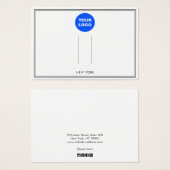 Voeg een witte haarAccessoire Logo toe Visitekaartje (Voorkant /achterkant)