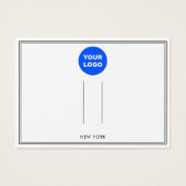 Voeg een witte haarAccessoire Logo toe Visitekaartje (Voorkant)