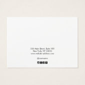 Voeg een witte haarAccessoire Logo toe Visitekaartje (Achterkant)