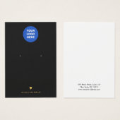 Voeg een zwart Logo-wit beeldscherm met Gold Diamo Visitekaartje (Voorkant /achterkant)