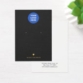 Voeg een zwart Logo-wit beeldscherm met Gold Diamo Visitekaartje (Bureau)