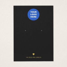 Voeg een zwart Logo-wit beeldscherm met Gold Diamo Visitekaartje