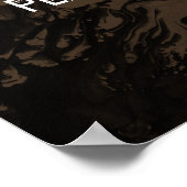 Voeg een zwarte maatstaf van de Douane toe, bruin Poster (Hoek)