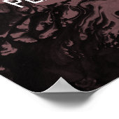 Voeg een Zwarte Marmer van het Citaat van de Douan Poster (Hoek)