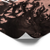 Voeg een Zwarte Marmer van het Citaat van de Douan Poster (Hoek)