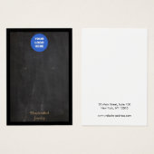 Voeg een zwarte Rustige Logo-draagkaart toe Visitekaartje (Voorkant /achterkant)