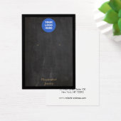 Voeg een zwarte Rustige Logo-draagkaart toe Visitekaartje (Bureau)