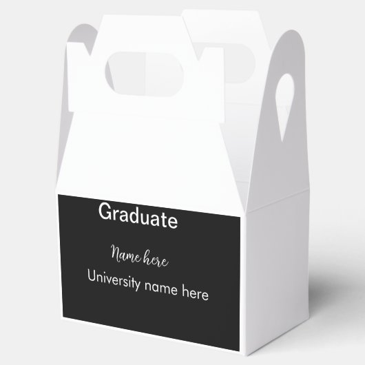 voeg eenvoudig jouw tekst toe afstuderen voeg scho bedankdoosjes (Geopend)