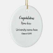 voeg eenvoudig jouw tekst toe afstuderen voeg scho keramisch ornament (Rechts)