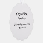 voeg eenvoudig jouw tekst toe afstuderen voeg scho ornament kaart (Rechts)