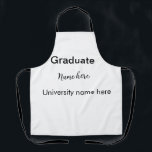 voeg eenvoudig jouw tekst toe afstuderen voeg scho schort<br><div class="desc">Ontwerp</div>