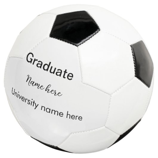 voeg eenvoudig jouw tekst toe afstuderen voeg scho voetbal (Drie kwart)