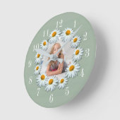 Voeg eenvoudig uw foto toe, aangepast Daisy-Lijst Ronde Klok (Hoek)