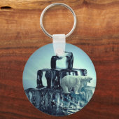 Voeg eigen SLOGAN toe om Arctic Polar Beer Planet  Sleutelhanger (Voorkant)