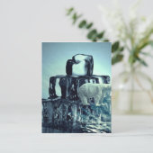 Voeg Eigen Slogan Toe Om De Arctische Ijsbeer Plan Briefkaart (Staand voorkant)