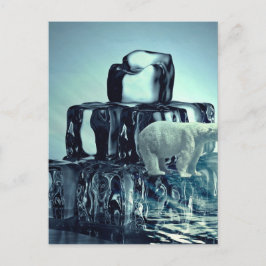 Voeg Eigen Slogan Toe Om De Arctische Ijsbeer Plan Briefkaart