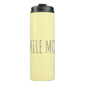 VOEG EIGEN TEKST  GEEL TOE  THERMOSBEKER (Voorkant)